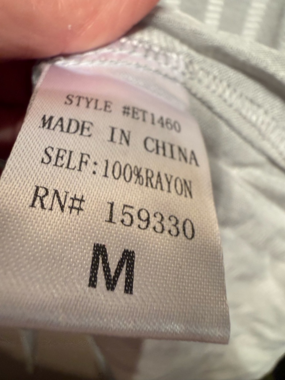 Heyson Light Gray Ruffled Lace Yoke Button-Front Women's Top size medium nwt - Picture 8 of 8